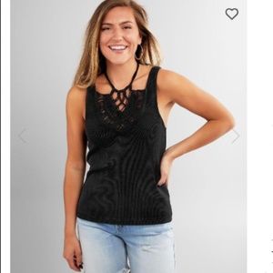 FREE PEOPLE | Thalia Crochet Neck Tank Top